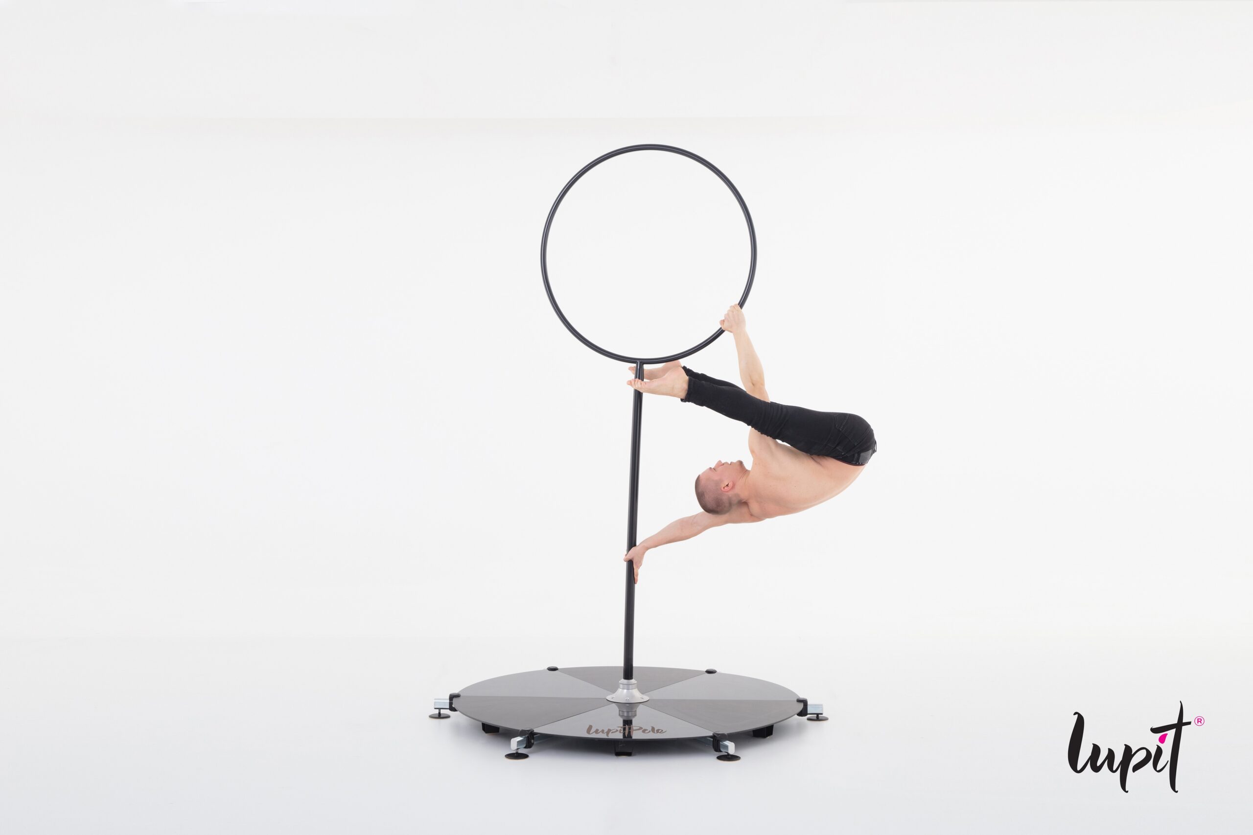 Lupit lollipop – powder coated black, 30mm tube, 890mm inner diameter